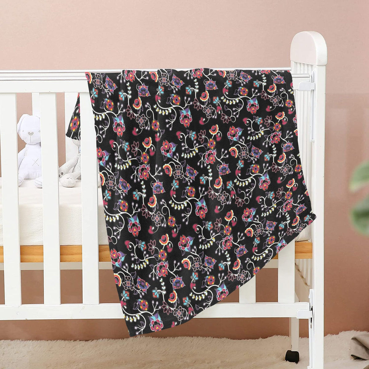 Floral Danseur Small Baby Blanket by 49 Dzine (image 2)