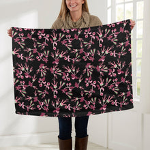 Load image into Gallery viewer, Floral Green Black Baby Blanket 30&quot;x40&quot; Baby Blanket 30&quot;x40&quot; e-joyer 
