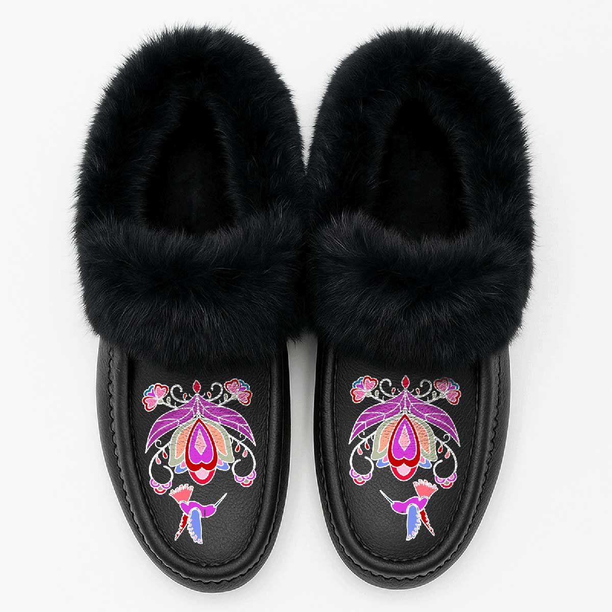 Frosted Leaf Spirit Fur Moccasin