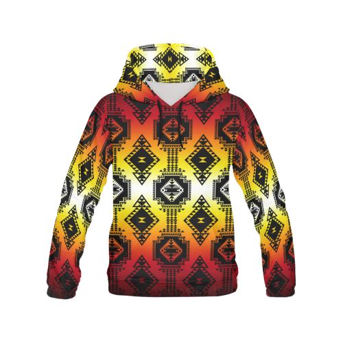 Gathering Fire All Over Print Hoodie for Women (USA Size) (Model H13) All Over Print Hoodie for Women (H13) e-joyer 