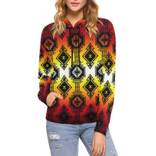Load image into Gallery viewer, Gathering Fire All Over Print Hoodie for Women (USA Size) (Model H13) All Over Print Hoodie for Women (H13) e-joyer 
