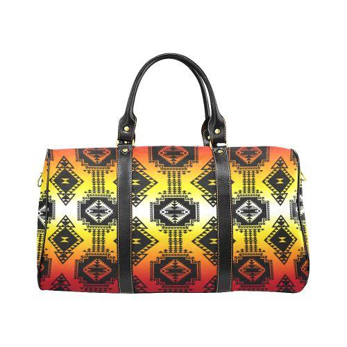 Geometric Gathering Large Travel Bag