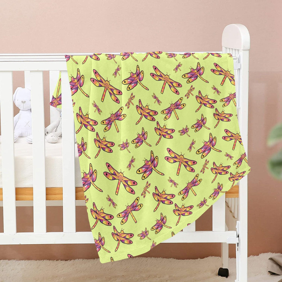Gathering Lime Large Baby Blanket by 49 Dzine (image 2)