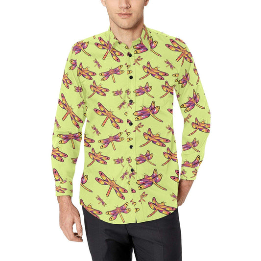 Gathering Dragonfly Casual Dress Shirt