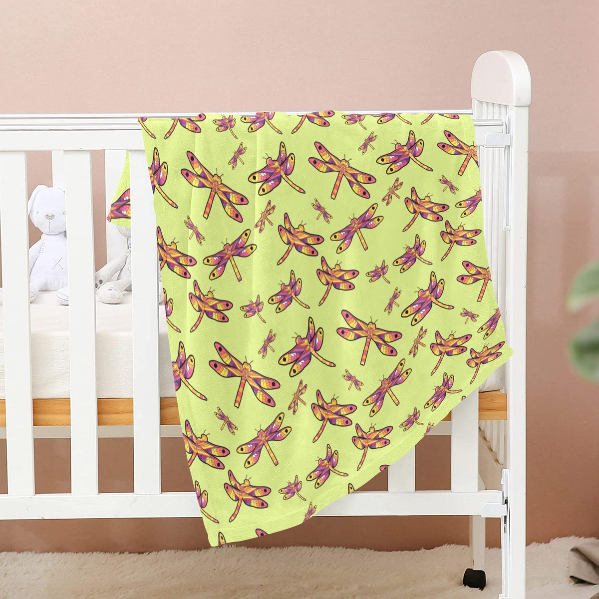 Gathering Lime Small Baby Blanket by 49 Dzine (image 2)