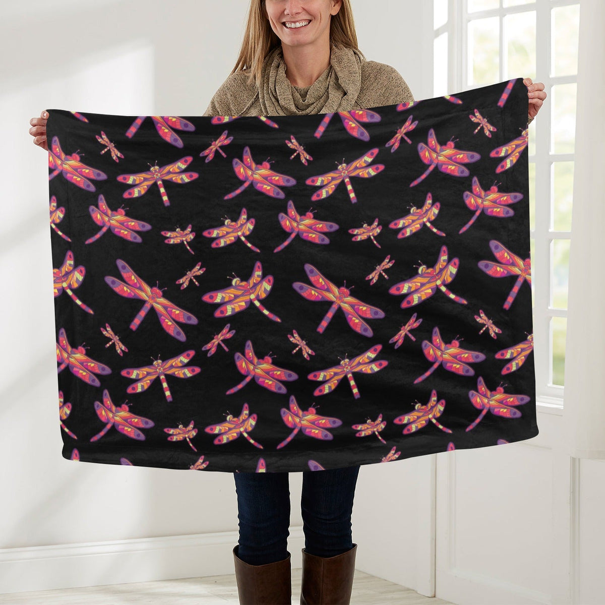 Gathering Noir Small Baby Blanket by 49 Dzine