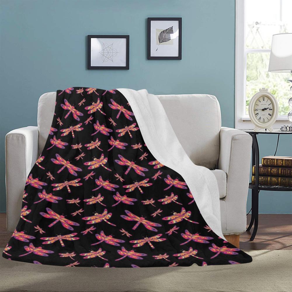 Gathering Noir Ultra-Soft Micro Fleece Blanket 60"x80" Ultra-Soft Blanket 60''x80'' e-joyer 