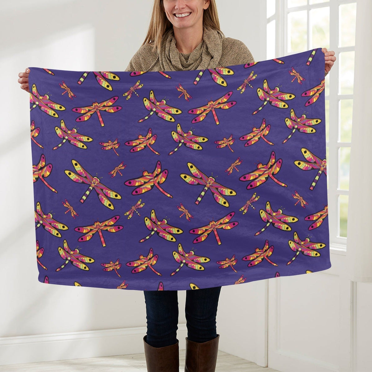 Gathering Purple Small Baby Blanket by 49 Dzine
