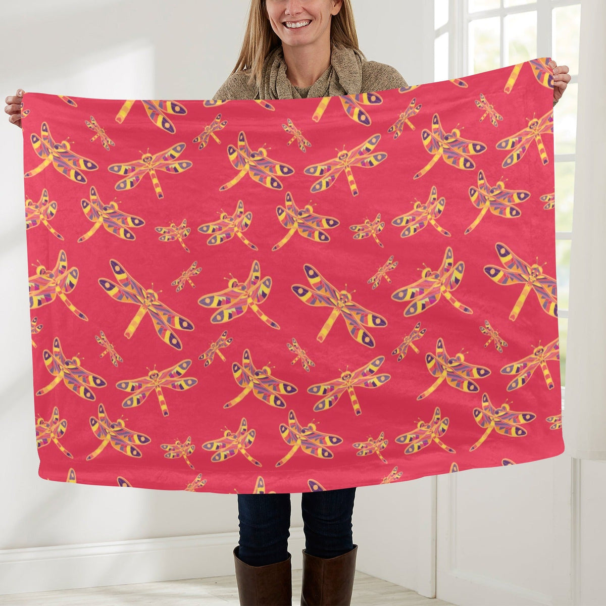 Gathering Rouge Large Baby Blanket by 49 Dzine