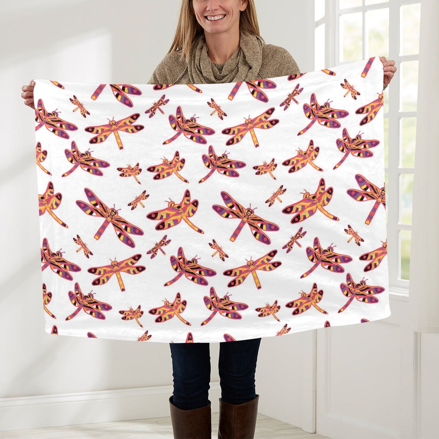 Gathering White Baby Blanket 30"x40" Baby Blanket 30"x40" e-joyer 
