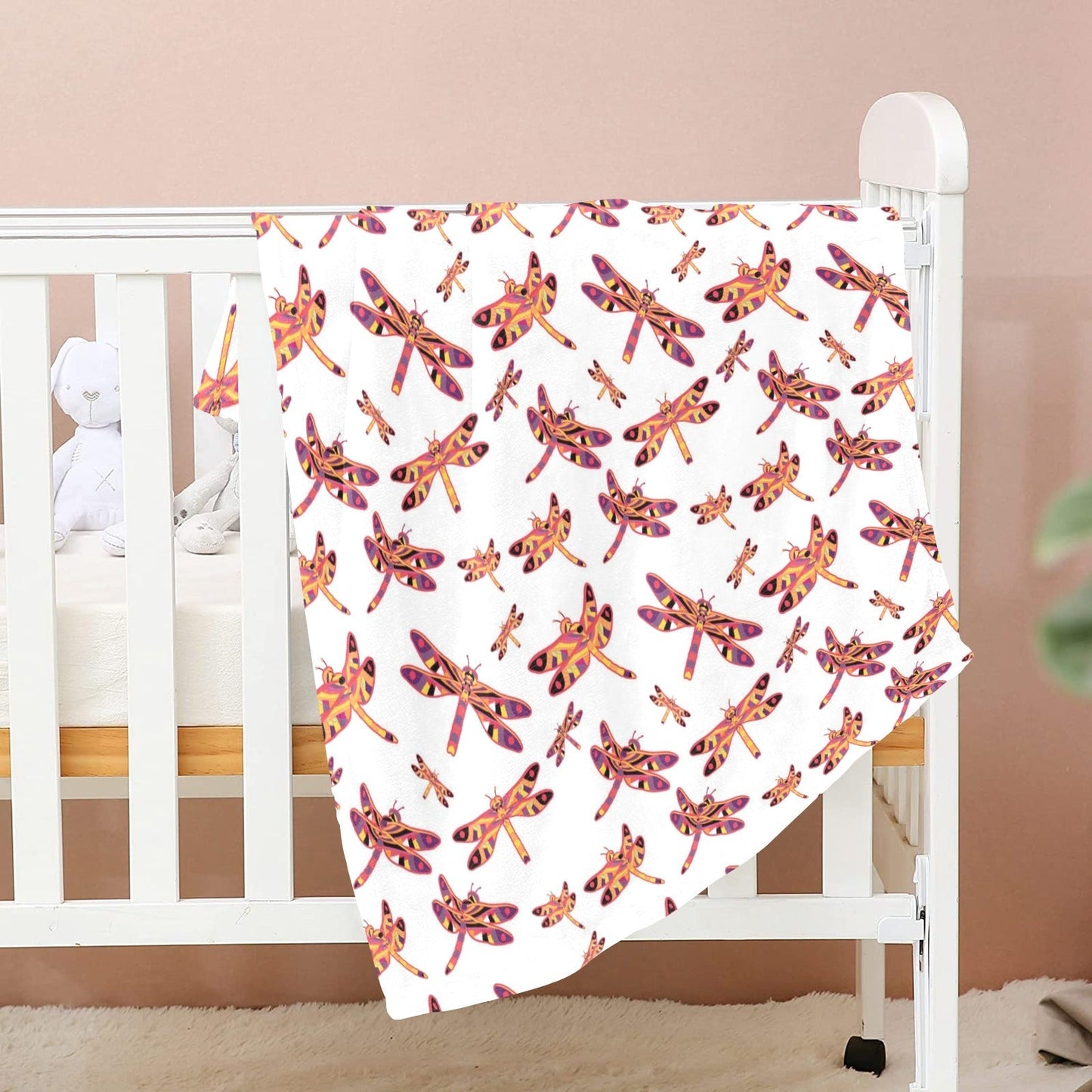 Gathering White Baby Blanket 40"x50" Baby Blanket 40"x50" e-joyer 