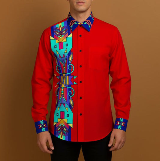 Heritage Tapestry Men's Casual Dress Shirt