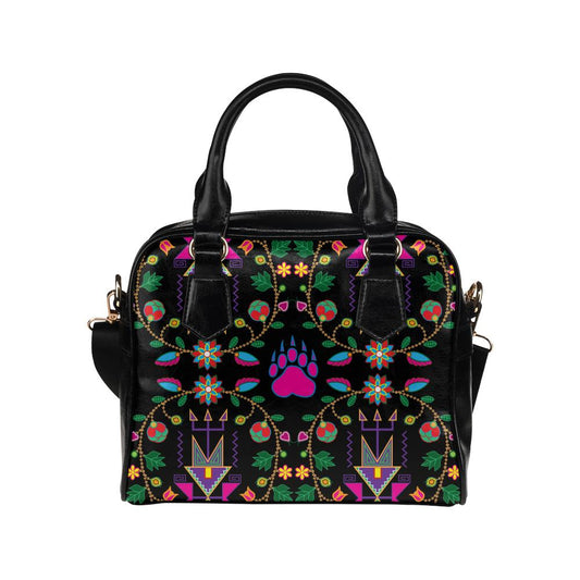 Geometric Floral Fall Shoulder Handbag