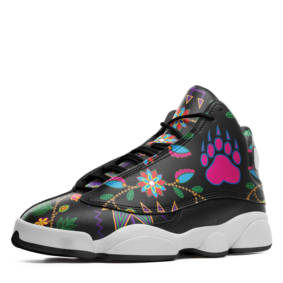 Geometric Floral Fall Isstsokini – Unisex Sneakers by 49 Dzine (image 2)