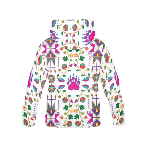 Geometric Floral Fall-White All Over Print Hoodie for Men (USA Size) (Model H13) All Over Print Hoodie for Men (H13) e-joyer 