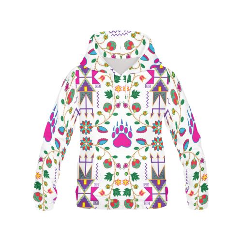 Geometric Floral Fall-White All Over Print Hoodie for Men (USA Size) (Model H13) All Over Print Hoodie for Men (H13) e-joyer 