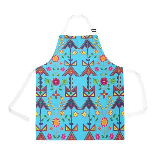 Geometric Floral Spring Apron