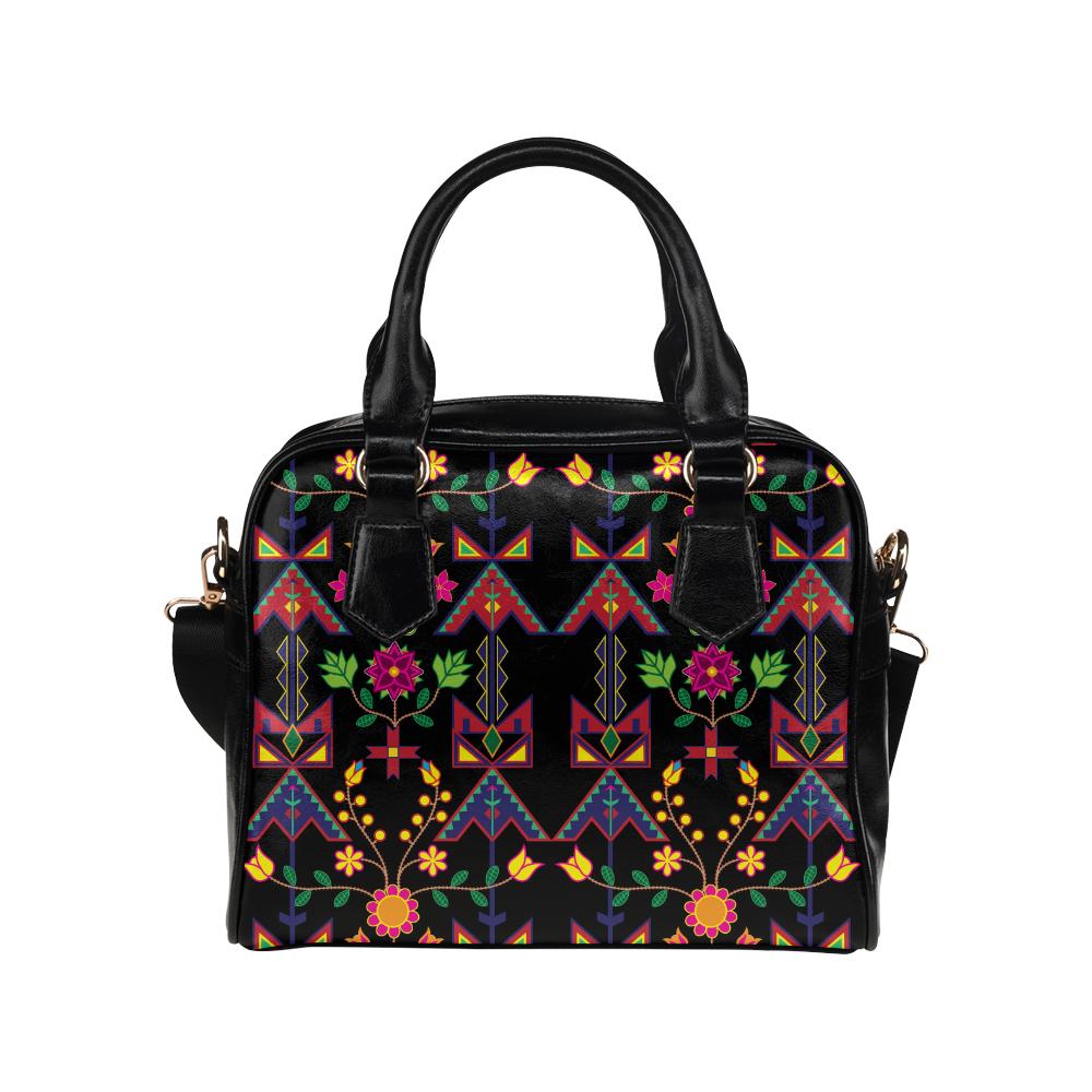 Geometric Floral Spring Shoulder Handbag