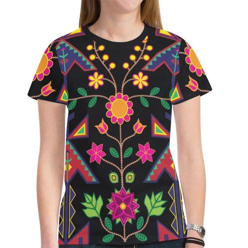 Geometric Floral Tee