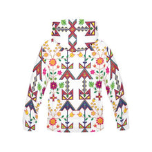 Load image into Gallery viewer, Geometric Floral Spring-White All Over Print Hoodie for Men (USA Size) (Model H13) All Over Print Hoodie for Men (H13) e-joyer 
