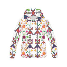 Load image into Gallery viewer, Geometric Floral Spring-White All Over Print Hoodie for Men (USA Size) (Model H13) All Over Print Hoodie for Men (H13) e-joyer 
