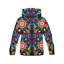 Load image into Gallery viewer, Geometric Floral Winter-Black All Over Print Hoodie for Men (USA Size) (Model H13) All Over Print Hoodie for Men (H13) e-joyer 
