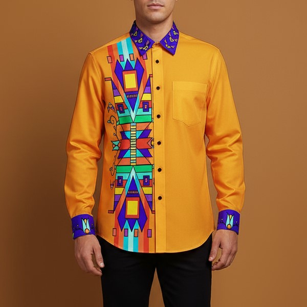 Hearth of the Earth Men's Casual Dress Shirt