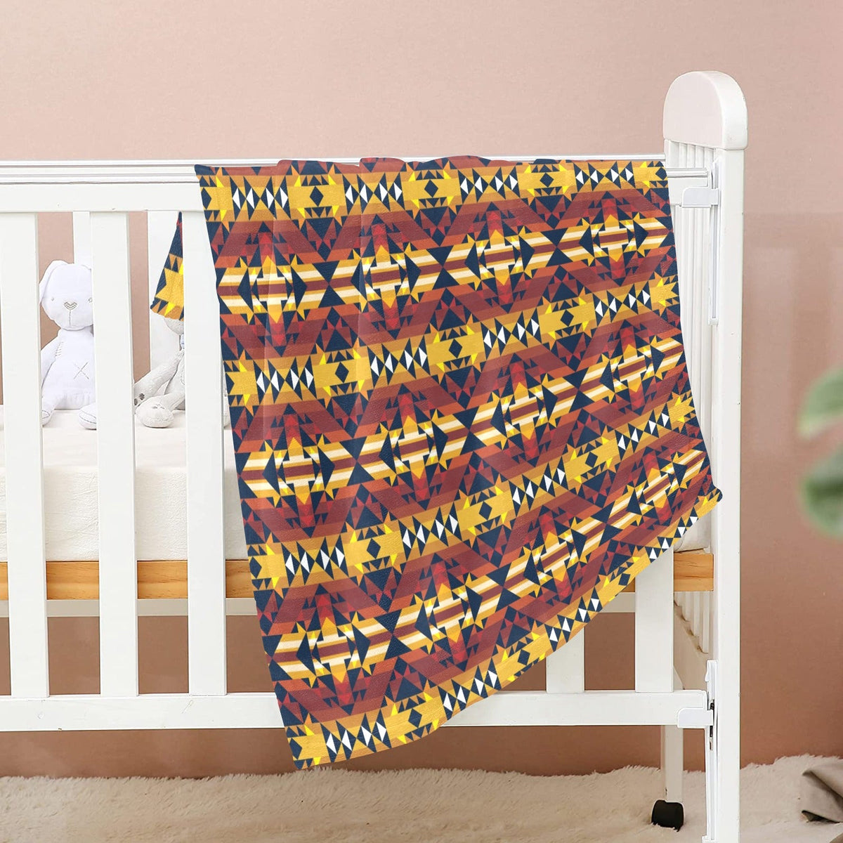 Golden Clouds Small Baby Blanket by 49 Dzine (image 2)