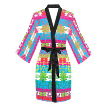 Load image into Gallery viewer, Grand Entry Long Sleeve Kimono Robe Long Sleeve Kimono Robe e-joyer 
