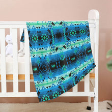 Load image into Gallery viewer, Green Star Baby Blanket 30&quot;x40&quot; Baby Blanket 30&quot;x40&quot; e-joyer 
