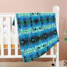 Load image into Gallery viewer, Green Star Baby Blanket 40&quot;x50&quot; Baby Blanket 40&quot;x50&quot; e-joyer 
