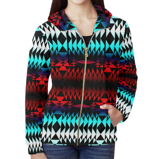 Two Worlds Full Zip Hoodie for Women