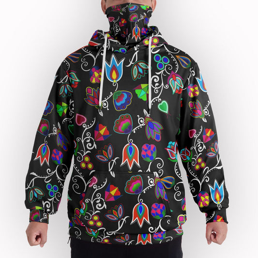 Indigenous Paisley Hoodie With Half Balaclava