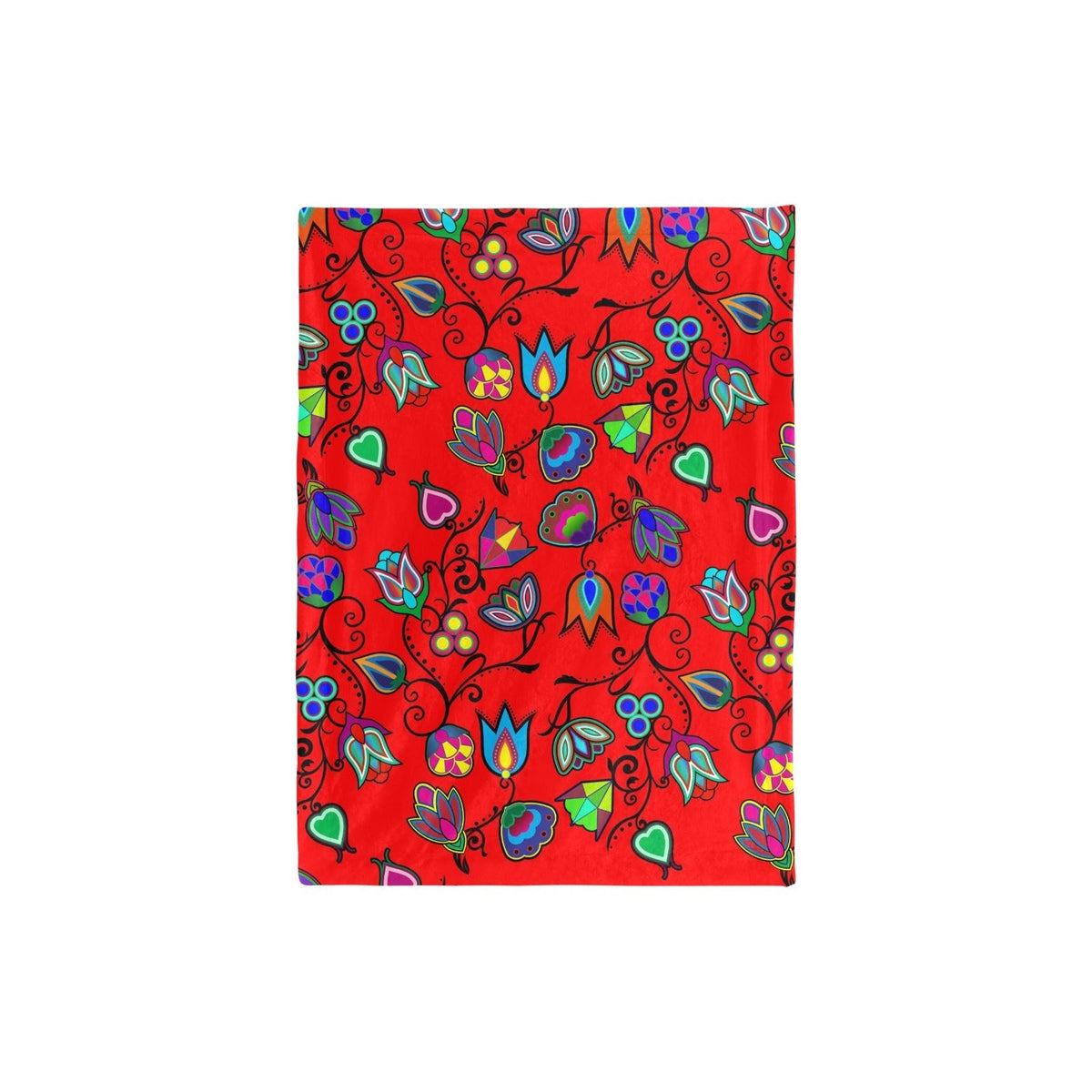 Indigenous Paisley Dahlia Small Baby Blanket by 49 Dzine (image 3)