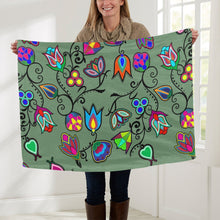 Load image into Gallery viewer, Indigenous Paisley Dark Sea Baby Blanket 30&quot;x40&quot; Baby Blanket 30&quot;x40&quot; e-joyer 
