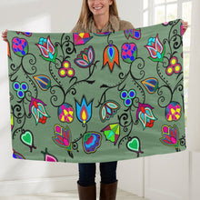 Load image into Gallery viewer, Indigenous Paisley Dark Sea Baby Blanket 40&quot;x50&quot; Baby Blanket 40&quot;x50&quot; e-joyer 
