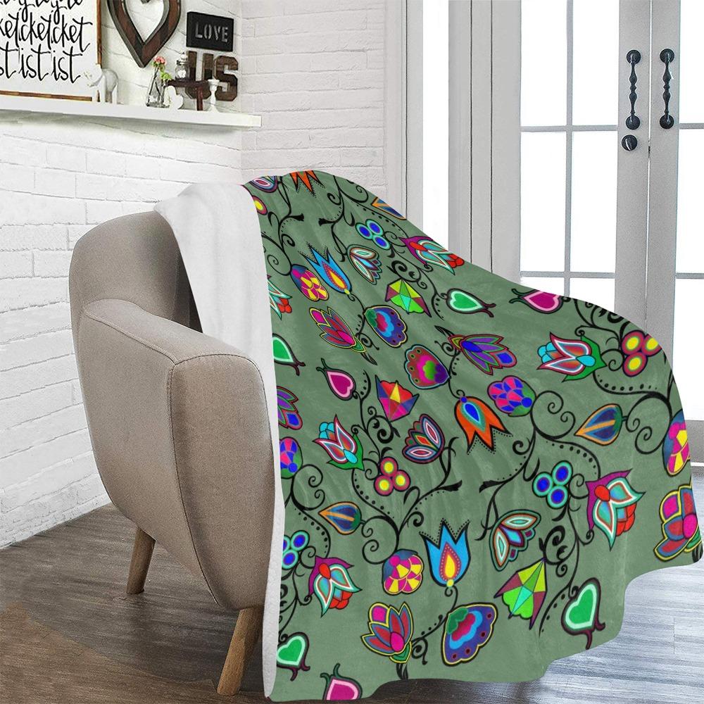 Indigenous Paisley Dark Sea Ultra-Soft Micro Fleece Blanket 60"x80" Ultra-Soft Blanket 60''x80'' e-joyer 