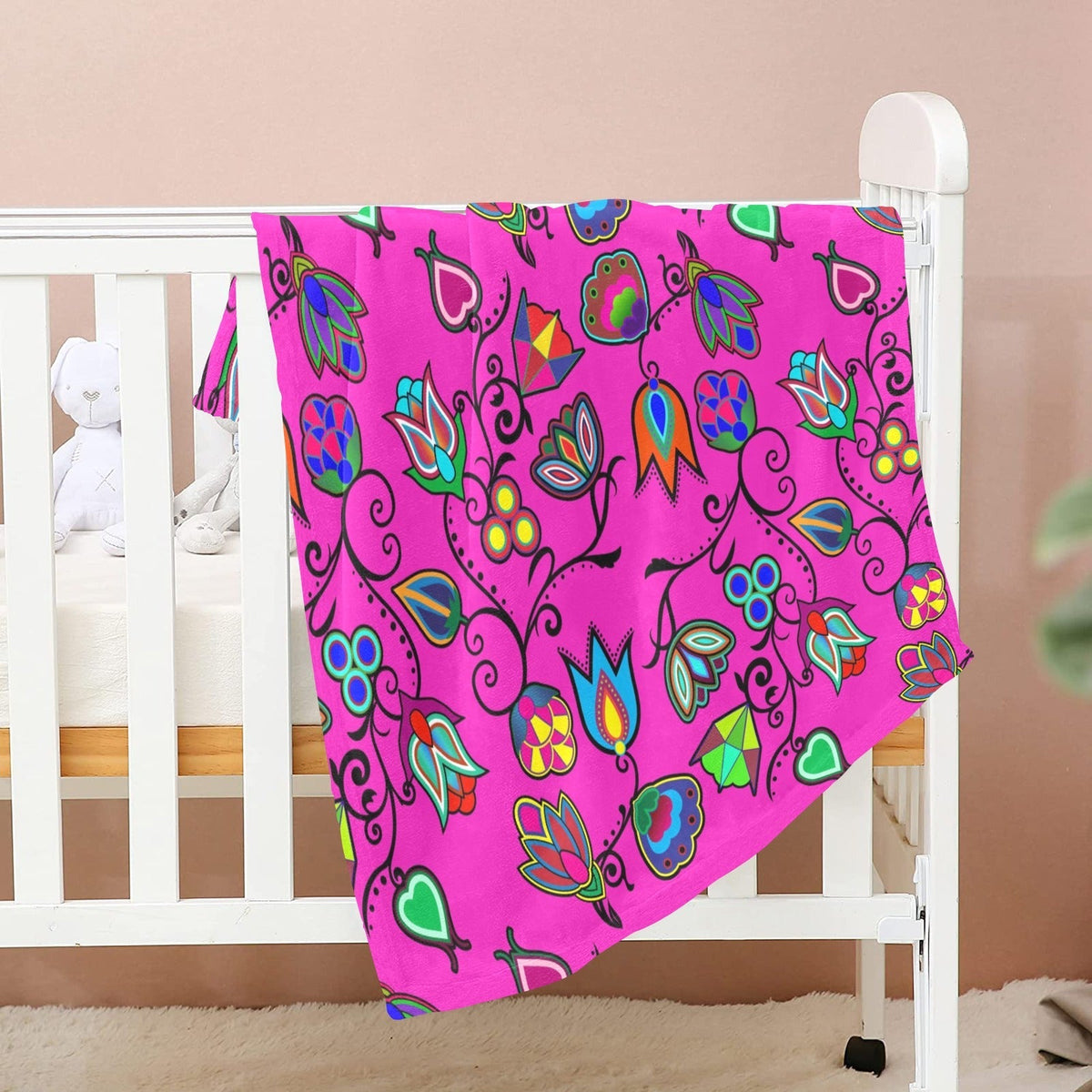 Indigenous Paisley Large Baby Blanket by 49 Dzine (image 2)