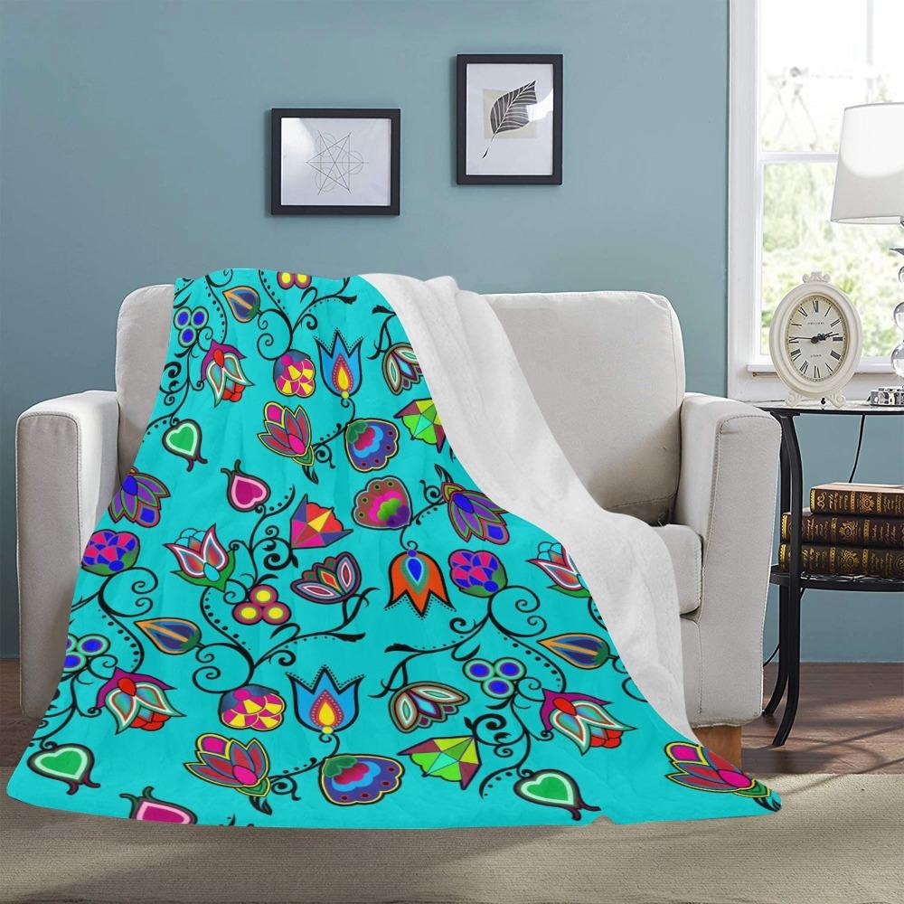 Indigenous Paisley Sky Ultra-Soft Micro Fleece Blanket 60"x80" Ultra-Soft Blanket 60''x80'' e-joyer 