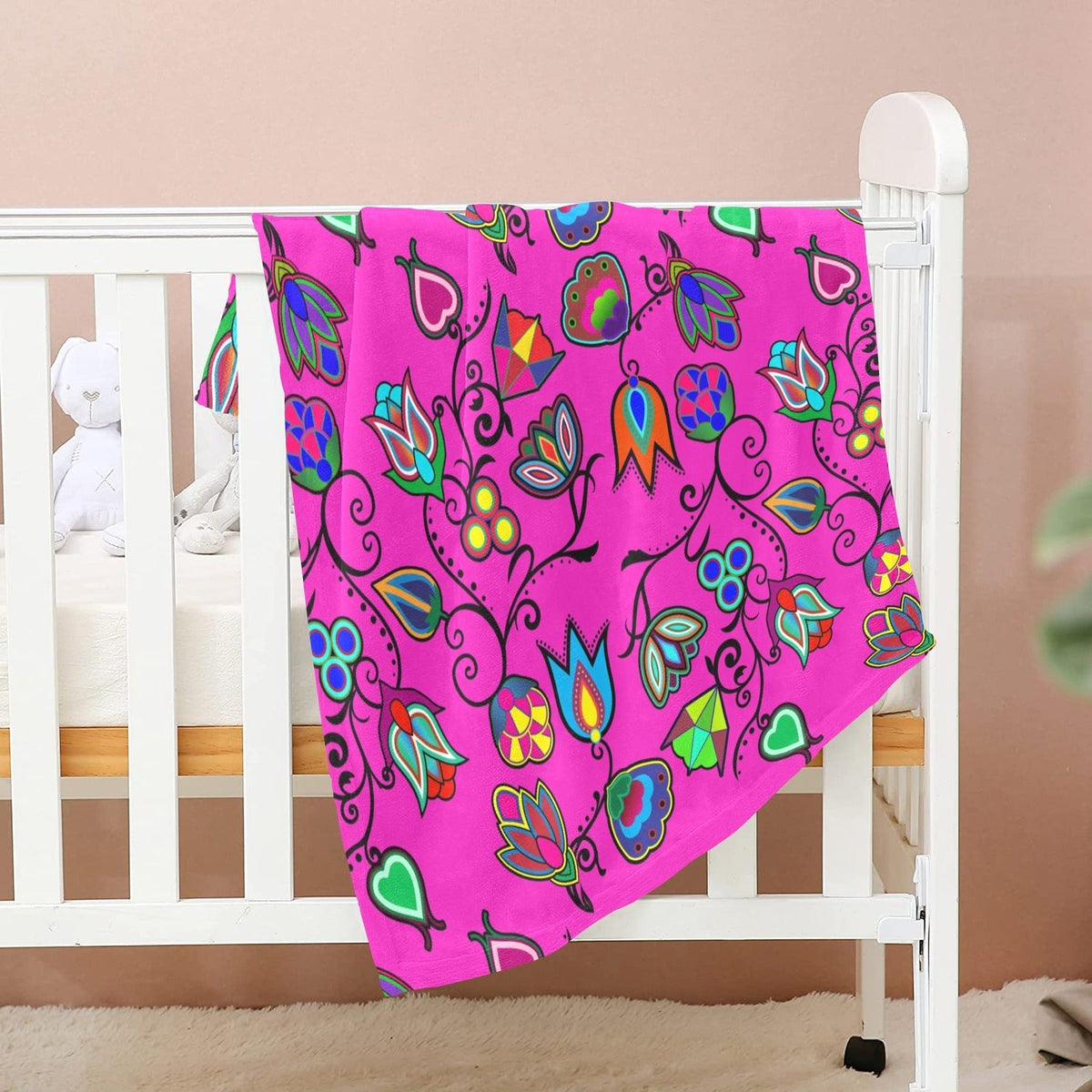 Indigenous Paisley Small Baby Blanket by 49 Dzine (image 2)