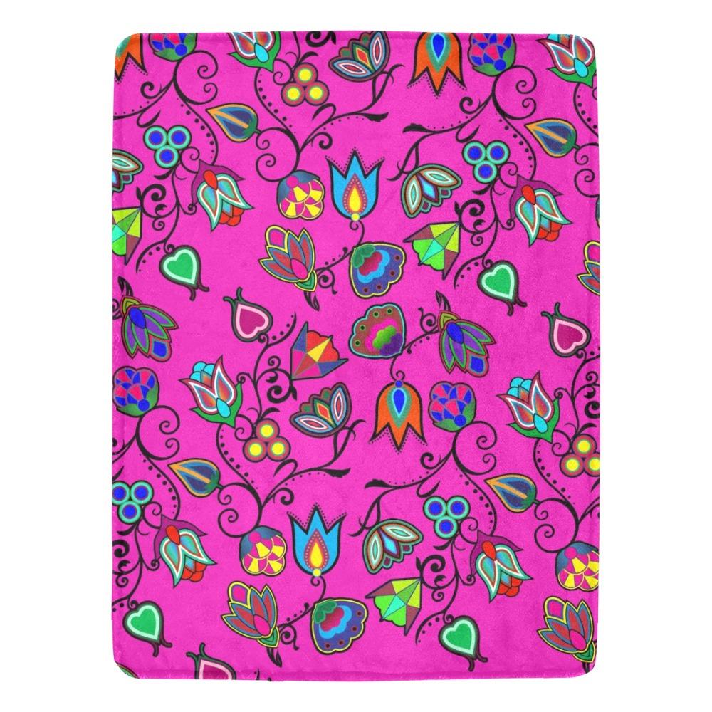 Indigenous Paisley Ultra-Soft Micro Fleece Blanket 60"x80" Ultra-Soft Blanket 60''x80'' e-joyer 