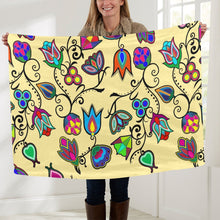 Load image into Gallery viewer, Indigenous Paisley Vanilla Baby Blanket 40&quot;x50&quot; Baby Blanket 40&quot;x50&quot; e-joyer 
