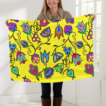 Load image into Gallery viewer, Indigenous Paisley Yellow Baby Blanket 30&quot;x40&quot; Baby Blanket 30&quot;x40&quot; e-joyer 
