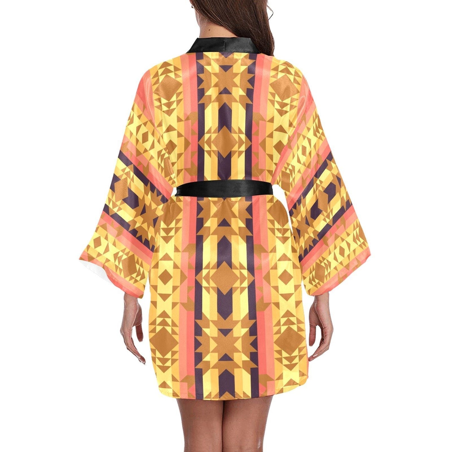 Infinite Sunset Long Sleeve Kimono Robe Long Sleeve Kimono Robe e-joyer 