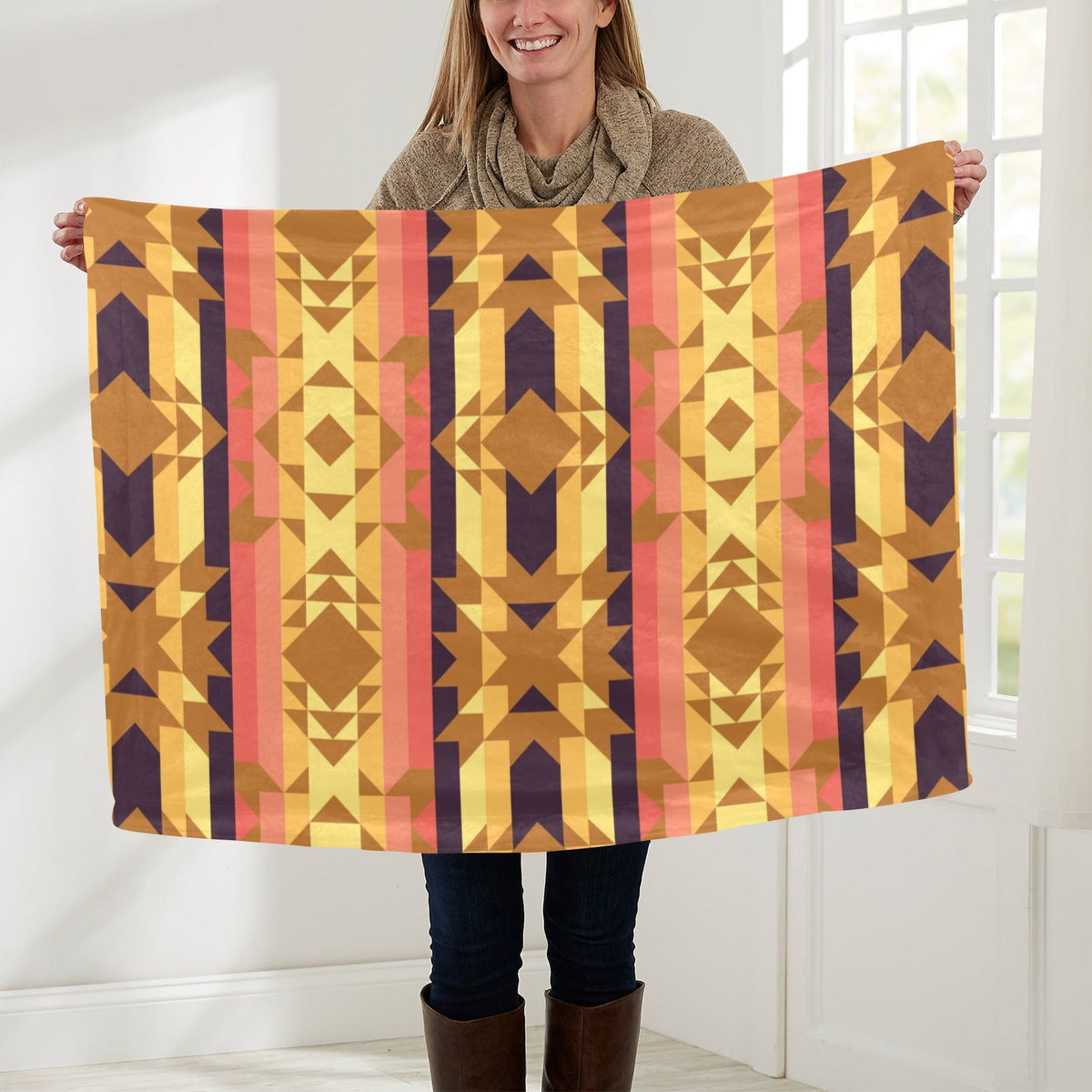 Infinite Sunset Small Baby Blanket by 49 Dzine