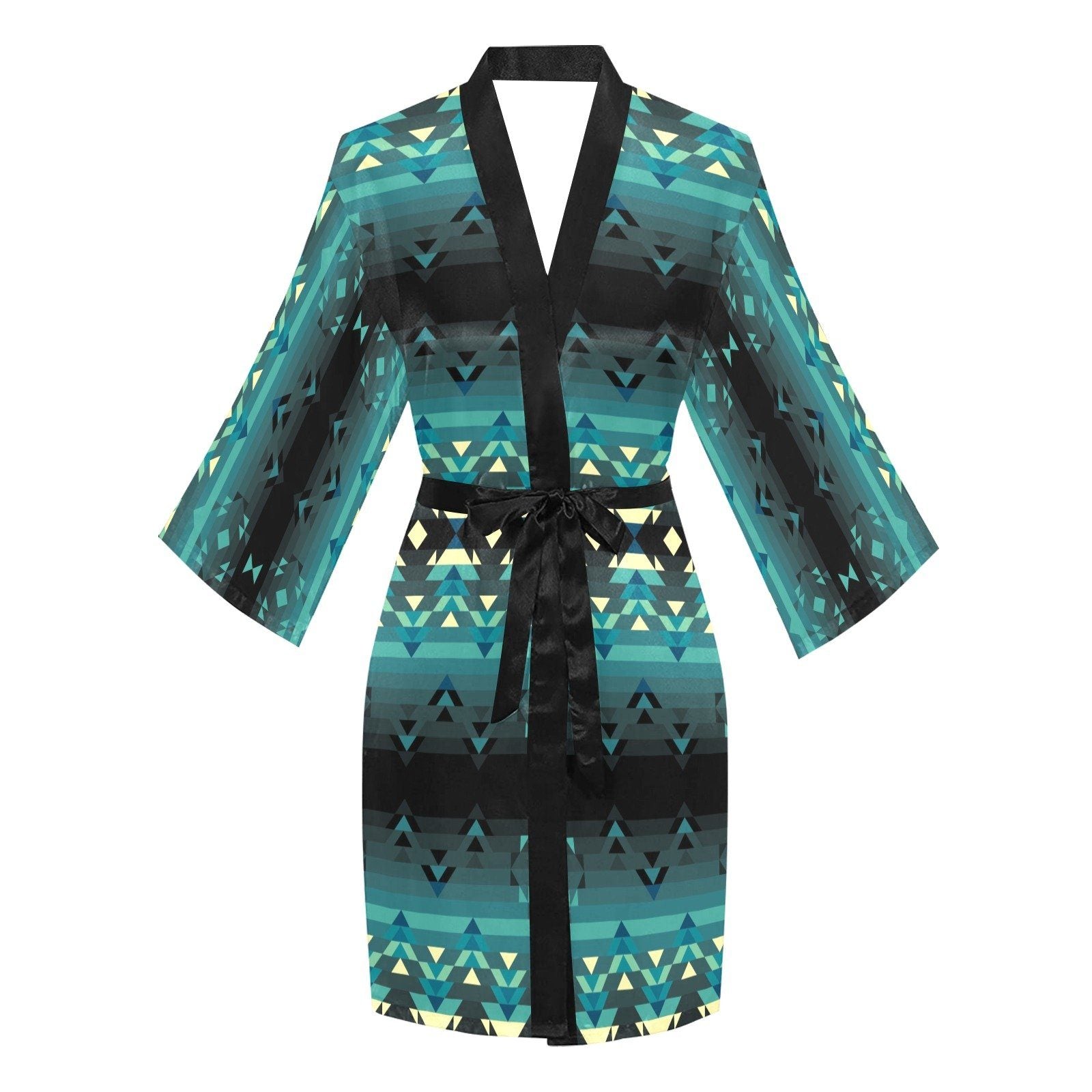 Inspire Green Long Sleeve Kimono Robe Long Sleeve Kimono Robe e-joyer 