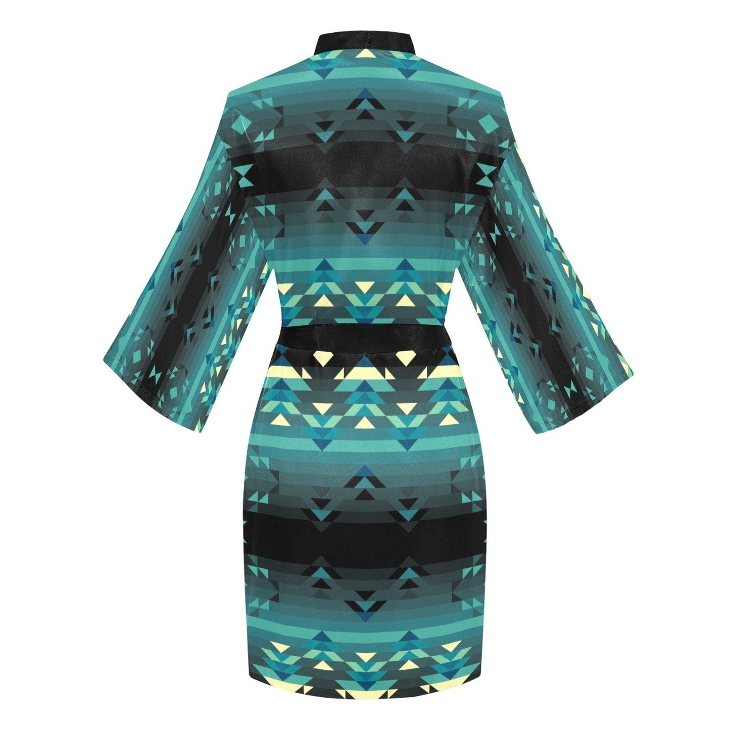 Inspire Green Long Sleeve Kimono Robe Long Sleeve Kimono Robe e-joyer 