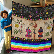 Load image into Gallery viewer, Floral Ledger Sisters Lightweight Quilt
