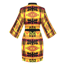 Load image into Gallery viewer, Journey of Generations Long Sleeve Kimono Robe Long Sleeve Kimono Robe e-joyer 
