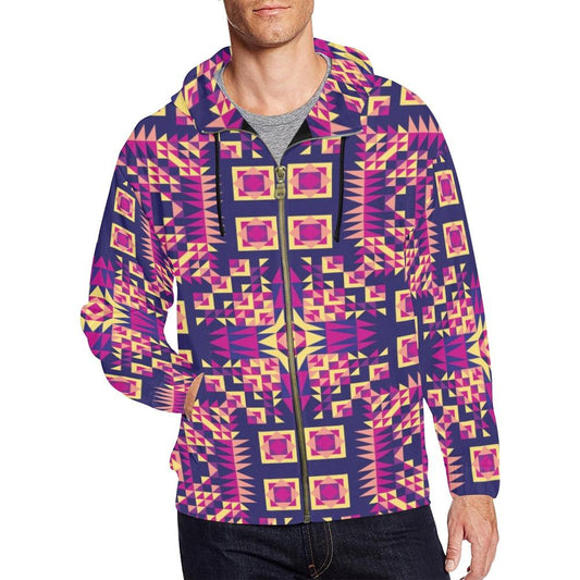 Kaleidoscope Full Zip Hoodie for Men